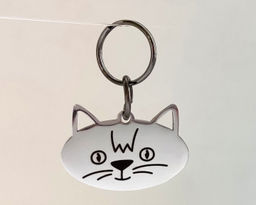 Жетон для кошек с индивидуальной гравировкой