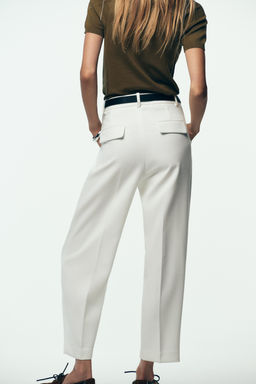 DARTED TROUSERS WITH BELT - Zara фото 7
