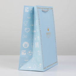 Цена за 10 шт. Пакет подарочный, упаковка, «Прекрасный принц», 26 х 21 х 11 см