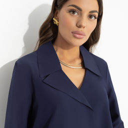 Блуза свободного кроя с воротничком Амбассадор стиля (new) - Charutti фото 3