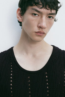 Top sin mangas en punto con diseno Regular Fit - H&m фото 3