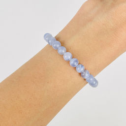 Браслет из Голубого агата 17 см