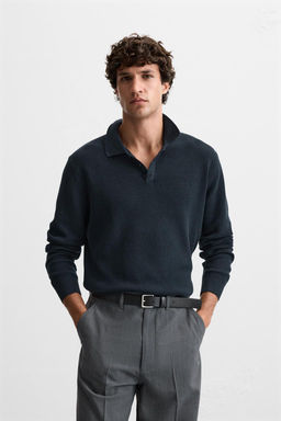 PURL KNIT POLO SHIRT - Zara фото 10