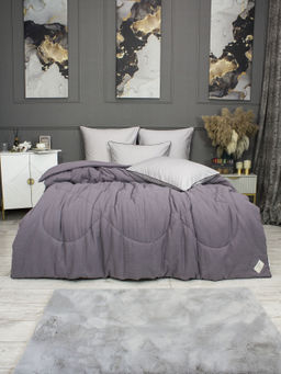 Muslin & Satin Solid color (графит сапфир) комплект