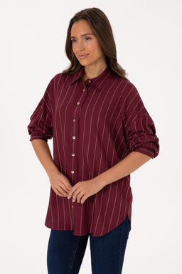 Kad_n Bordo Uzun Kollu G_mlek Sepette S_rpriz _ndirim - U.s. polo assn фото 3