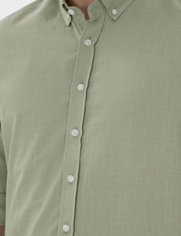 _a_la Slim Fit Keten G_r_n_ml_ G_mlek - Pierre cardin фото 7