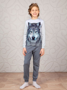Пижама "Робби",серый