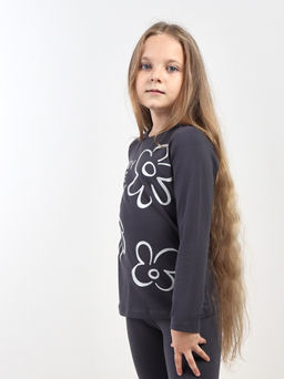 CRB wear / CWKG 63965-48-423 Джемпер для девочки,темно-серый  фото 2