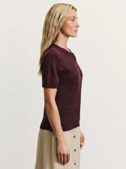 Вязаный кардиган с коротким рукавом / Zarina  фото 4