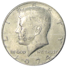 1/2 доллара (50 центов) 1974 года США
