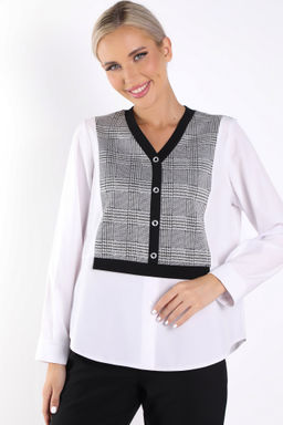 Блуза Кристи (белая) - Эльза фото 2