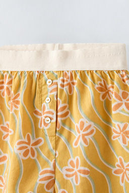 6-14 YAS/ DUGMELI CICEKLI PIJAMA TAKIMI - Zara фото 7