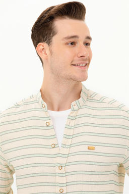 U. S. Polo Assn / Мужская зеленая рубашка с длинным рукавом - U.s. polo assn фото 12
