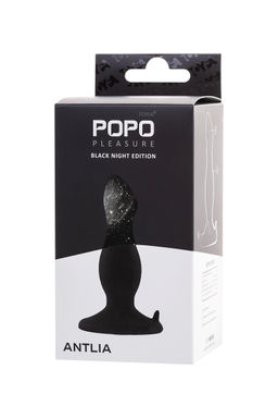 Анальная втулка TOYFA POPO Pleasure Antlia, силиконовая, черная,10,5 см  фото 8