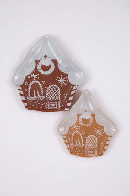 Y?lbas? Ev Sekilli 2li 17 cm & 21 cm Cam Tabak Seti TPHAW26TBK00013 - Trendyolmilla фото 4