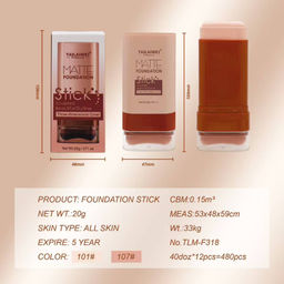 Tailaimei Тональный крем-стик матовый с кистью, тон 107