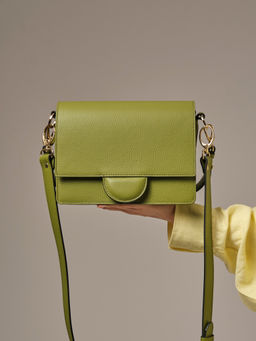 Сумка через плечо Deboro 30574 зеленый бамбук