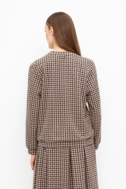 ЕВТ 3258/кунжут,гусиная лапка джемпер жен