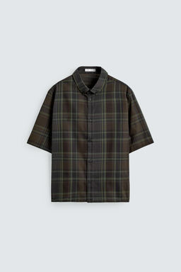 CAMISA REGULAR FIT CUADROS / Marr?n - Zara фото 6