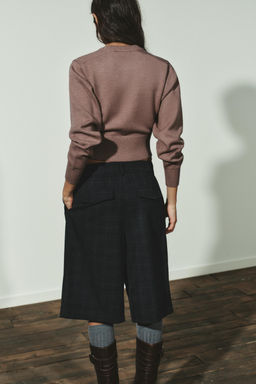 PLAIN KNIT CROPPED JUMPER - Zara фото 4