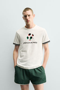 CAMISETA CONTRASTE ITALIA 90 FIFA WORLD CUP FIFA CLASSICS / Blanco - Zara фото 2