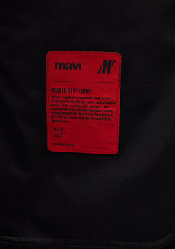 Siyah Kapusonlu Uzun Ceket - Mavi фото 11