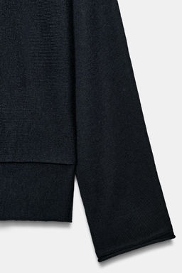 LONG CAPE KNIT SWEATER - Zara фото 3