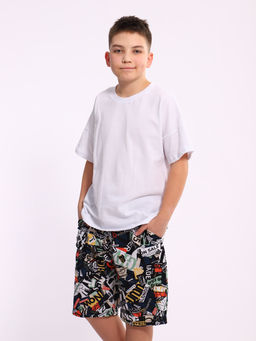 Шорты Федор синий граффити - Ладошки фото 4