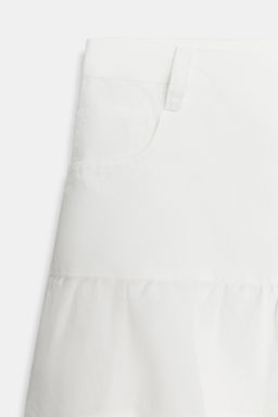 FALDA CON LINO VOLANTES / Blanco roto - Zara фото 6