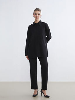 Kendinden Desenli Kad?n G?mlek Tunik