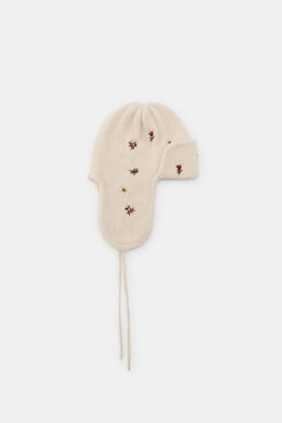 EMBROIDERED KNIT HAT WITH EARMUFFS - Zara фото 3