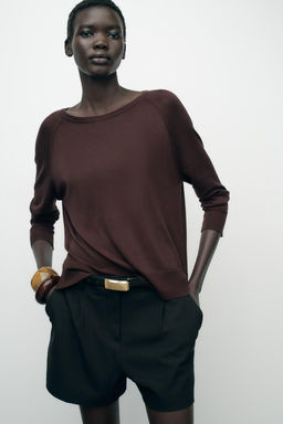 BASIC FINE KNIT SWEATER - Zara фото 36