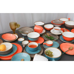 Тарелка глубокая Magistro Церера, 1.1 л, d=22 см, фарфор, оранжевая фото 12