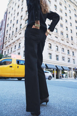 ZW COLLECTION BOOTCUT MID-WAIST JEANS - Zara фото 4