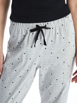 Beli Lastikli Puantiyeli Kad?n Pijama Alt