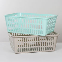 Корзина для хранения Полимербыт, пластик, 36×25×12.5 см, МИКС