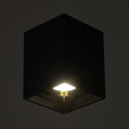 Светильник «Кубик» LED 4000К 10 Вт DIM220 черный золото 7.5×7.5×9.5 см