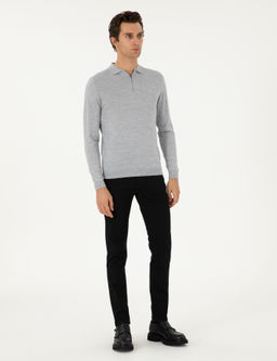 Серый базовый свитер обычного кроя - Cacharel фото 4