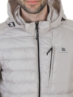 88045 GRAY/BEIGE Куртка мужская демисезонная (100 гр. холлофайбер)