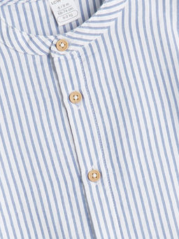 K?sa Kollu ?izgili G?mlek ve ?ort 2li