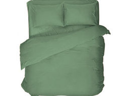 Комплект постельного белья 41262/0-БЧ Евро рис. 16-6216 зеленый