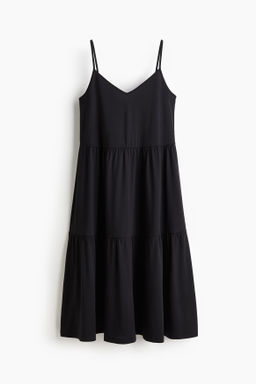 Vestido escalonado con tirantes espagueti - H&m фото 4