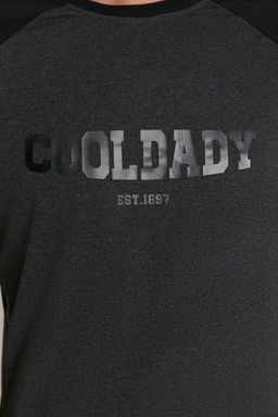 TRENDYOL MAN Siyah-Antrasit Regular Fit Bask?l? Reglan Kol Orme Pijama Tak?m? TMNAW23PT00032 - Trendyolmilla фото 12