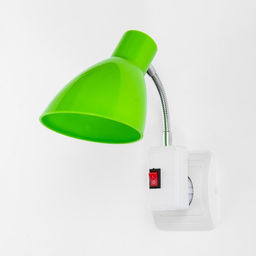 Бра в розетку «Классика» 1×10 Вт Е27 зеленый 10×14.5×25 см