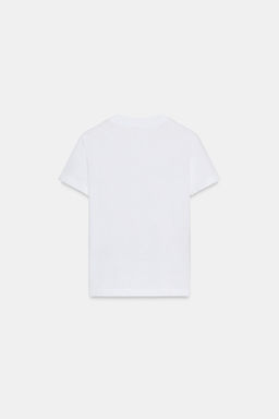 CAMISETA ALGOD?N FLAM? / Blanco - Zara фото 6