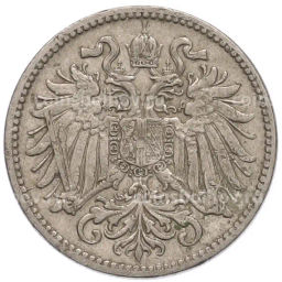 Монета 10 геллеров 1909 года Австрия