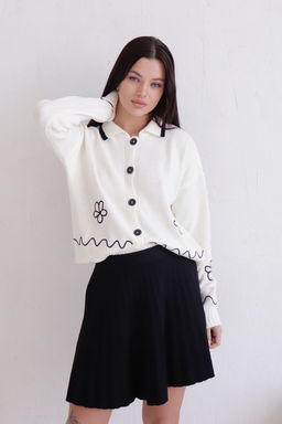 12068 Юбка чёрная вязаная - Martichelli фото 4