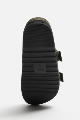 DOUBLE STRAP LEATHER SANDALS - Zara фото 16