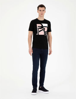 Siyah Slim Fit Ti__rt - Pierre cardin фото 4