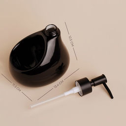 Дозатор для мыла с подставкой для губки Drop, 450 мл, цвет чёрный - Sima-land home фото 2